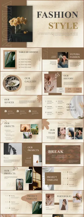 高端欧美黄色复古风PPT