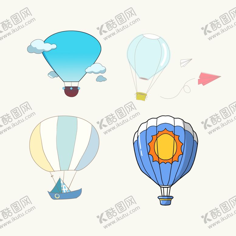 编号：54762110070741028570【酷图网】源文件下载-卡通热气球