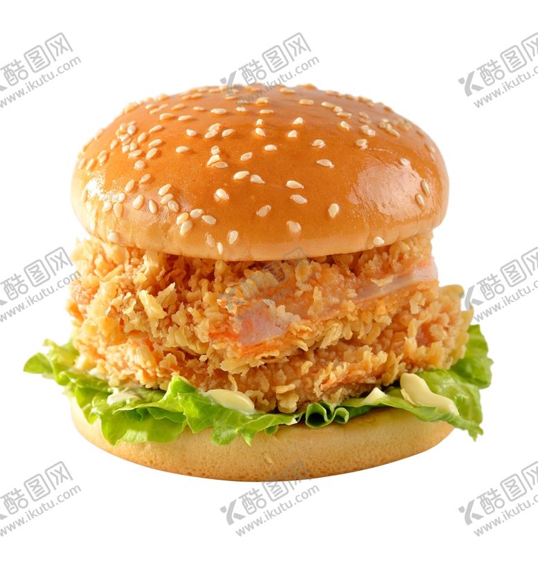 编号：96669810281217475866【酷图网】源文件下载-美式炸鸡汉堡