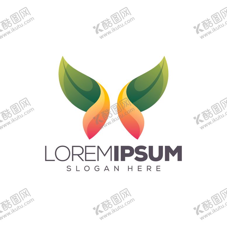 编号：41801509090648095194【酷图网】源文件下载-蝴蝶logo