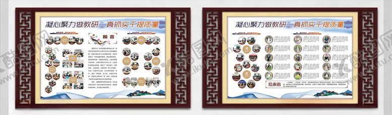 编号：40099206170405335499【酷图网】源文件下载-学校教研展板