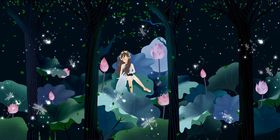 梦幻森林中的灵动小仙女