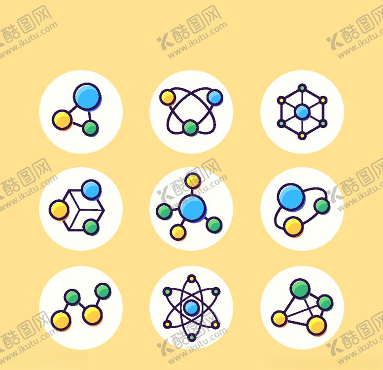 编号：28487210040307312622【酷图网】源文件下载-分子背景