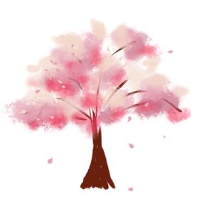 手绘樱花