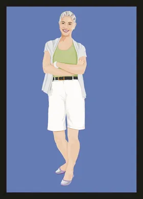 手绘卡通老人动画