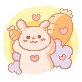手绘兔子素材