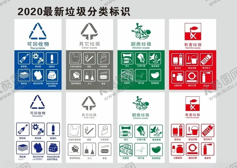 编号：67555206241134188162【酷图网】源文件下载-垃圾分类图片