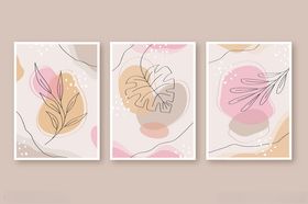 简约花卉装饰画组合