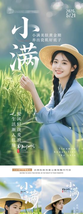 小满节气系列海报
