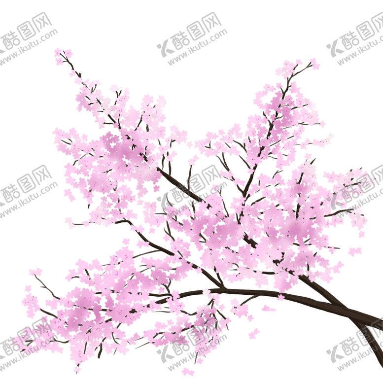 编号：54759505160533533780【酷图网】源文件下载-手绘桃花