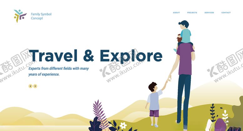 编号：66053710210041003367【酷图网】源文件下载-手绘亲子时光