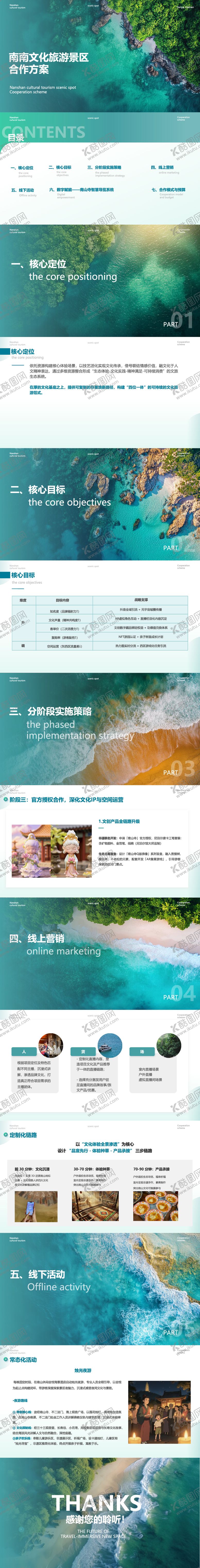 编号：42097807260946271901【酷图网】源文件下载-大海文化旅游商业活动规划ppt方案