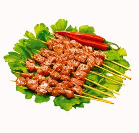 烧烤生菜青菜串食材