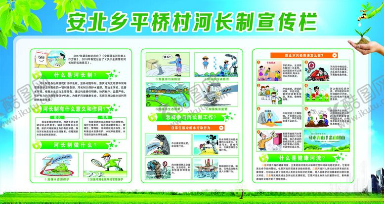 编号：10943301250631423847【酷图网】源文件下载-河长制宣传栏