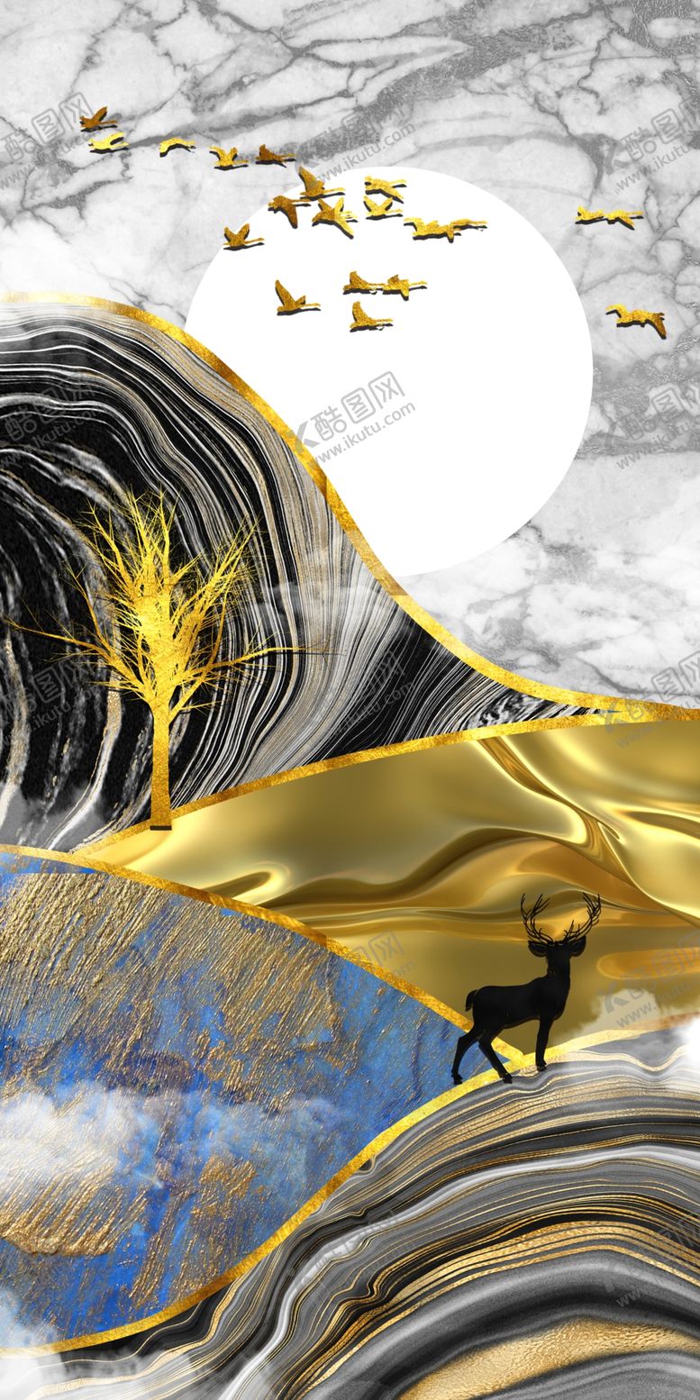 编号：98357609272053451993【酷图网】源文件下载-轻奢装饰画