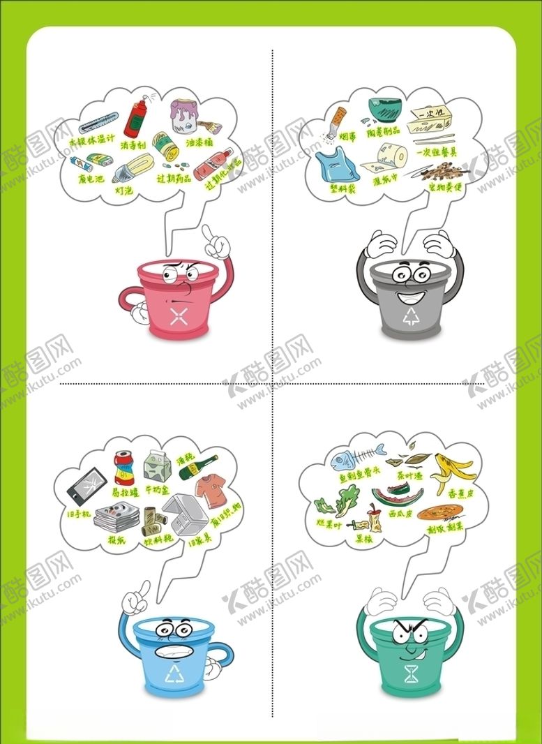 编号：54908710082211572854【酷图网】源文件下载-垃圾分类桶