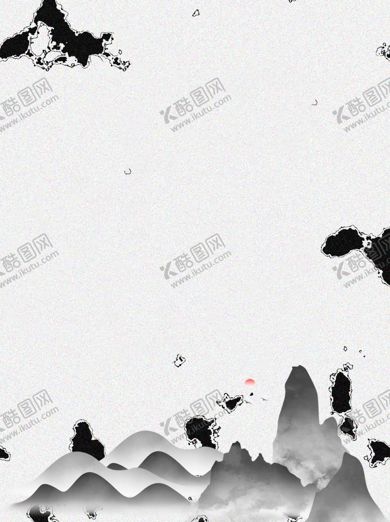 编号：88946609101152147868【酷图网】源文件下载-古风背景古风底纹山水画