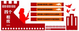 四个相统一校园文化墙