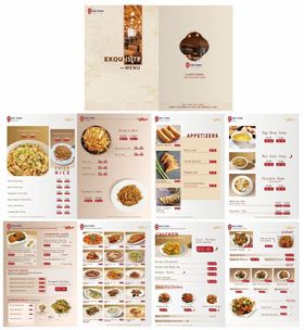 中式复古高档菜谱设计闽味菜单