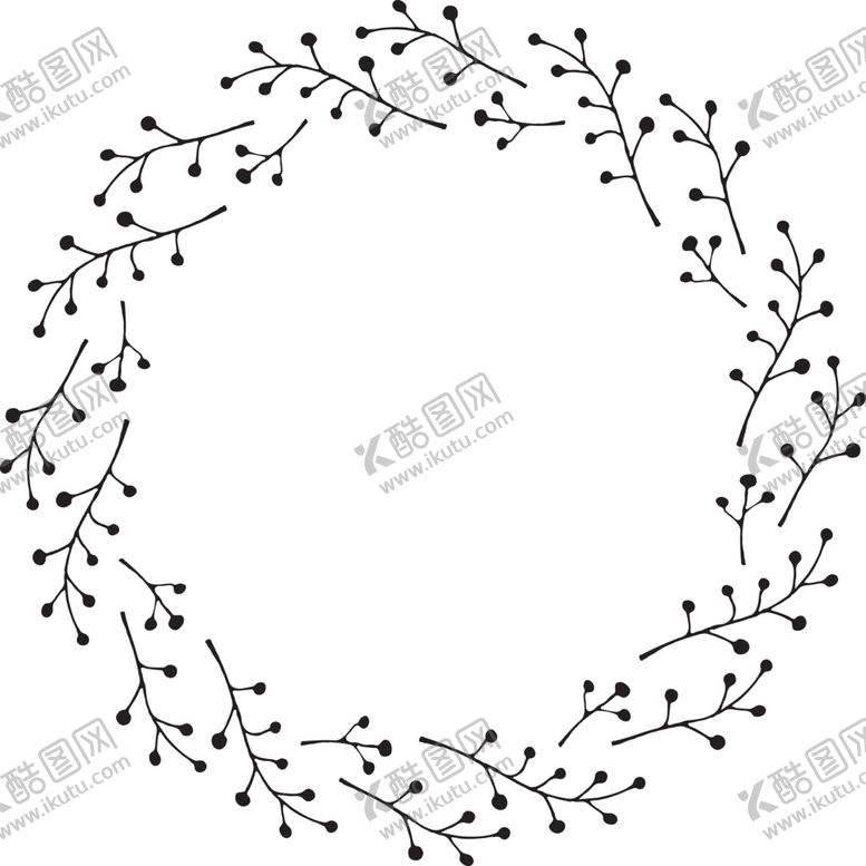 编号：79260407031043183137【酷图网】源文件下载-手绘森系边框