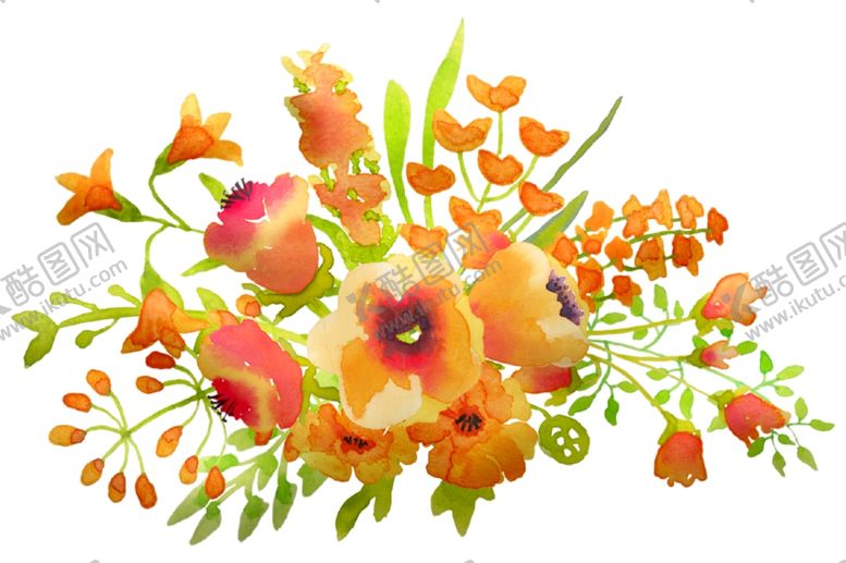 编号：72911709221817051617【酷图网】源文件下载-花朵花束插图