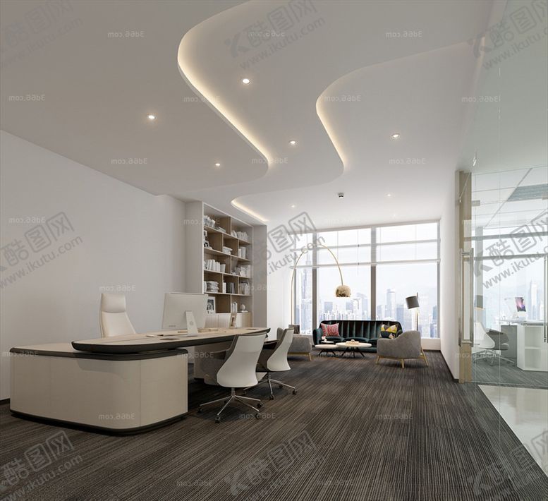 编号：65110310060912251257【酷图网】源文件下载-经理办公室