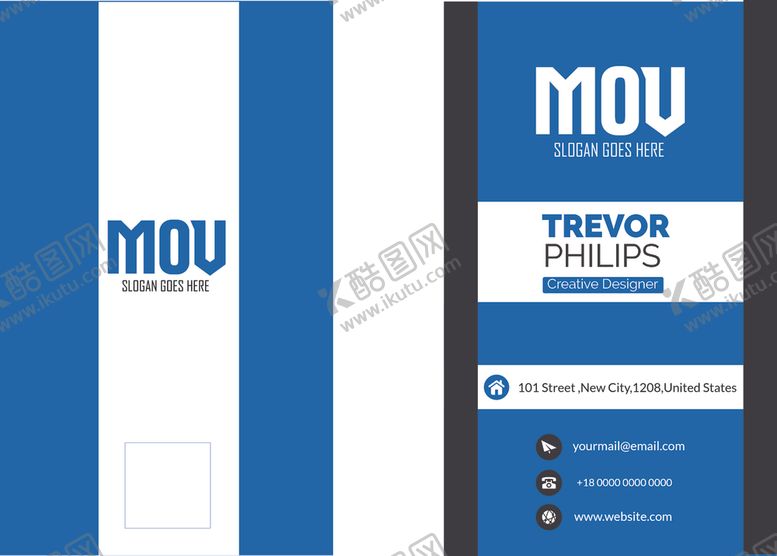 编号：19673309242047272414【酷图网】源文件下载-矢量名片模板