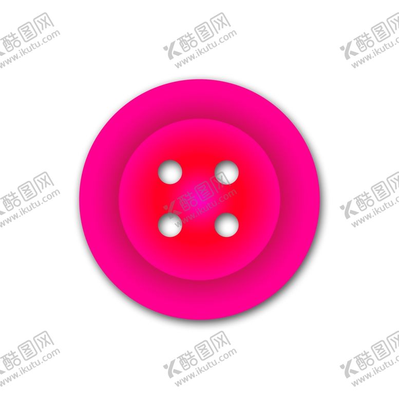 编号：77405809190049593104【酷图网】源文件下载-红色系阻尼橡胶四孔纽扣