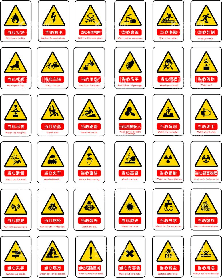 编号：24441210231750197615【酷图网】源文件下载-工地安全标识