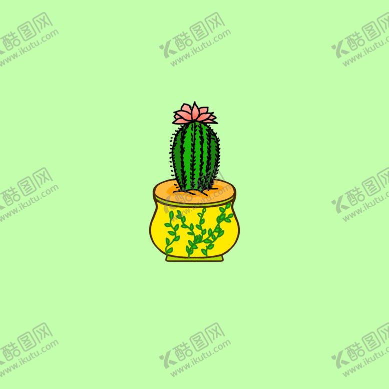 编号：28248607131328022039【酷图网】源文件下载-可爱的仙人掌壁纸