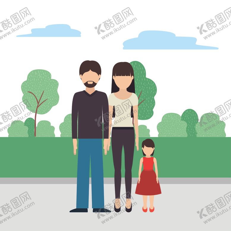 编号：13779107022134159239【酷图网】源文件下载-家庭成员生活插画
