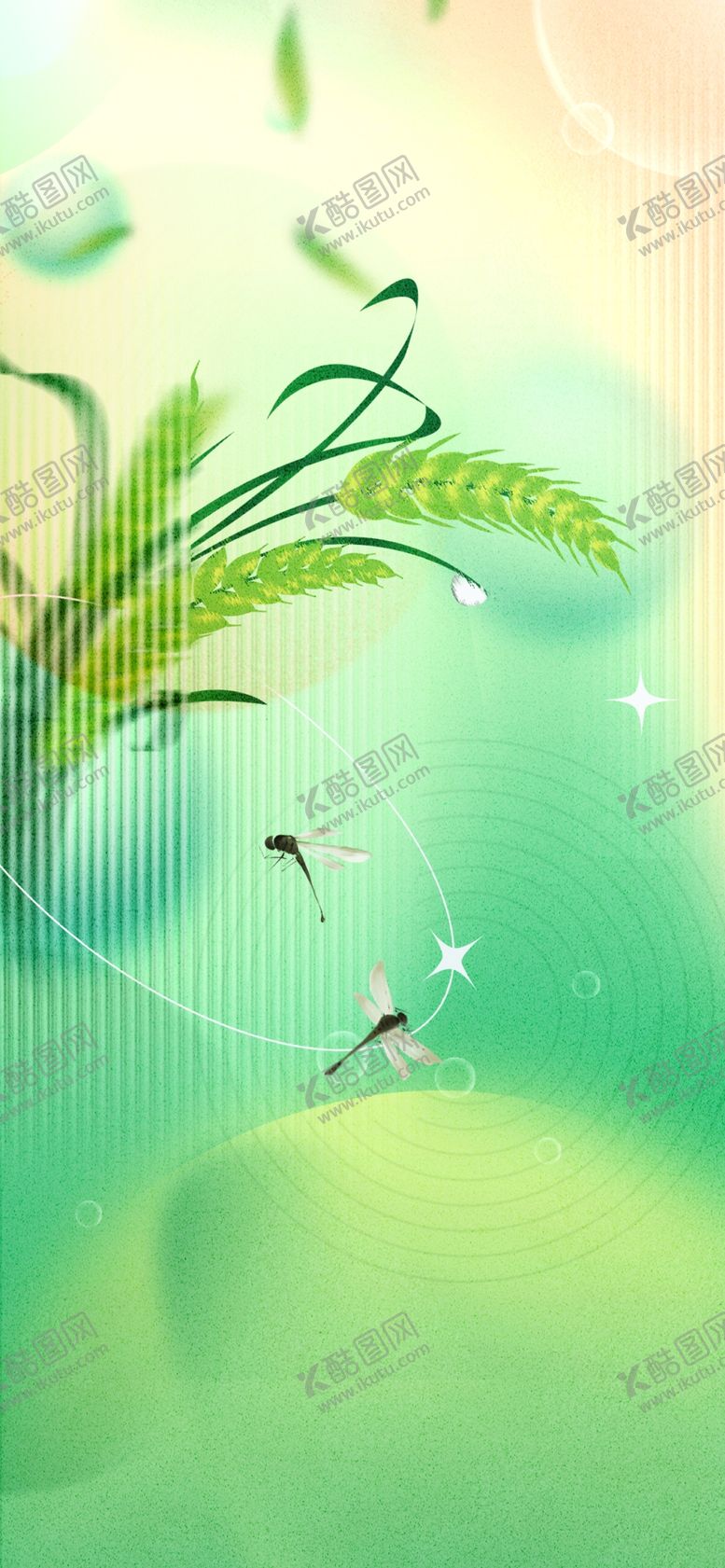 编号：17542112040532408717【酷图网】源文件下载-二十四节蛰春分清明谷雨海报素材