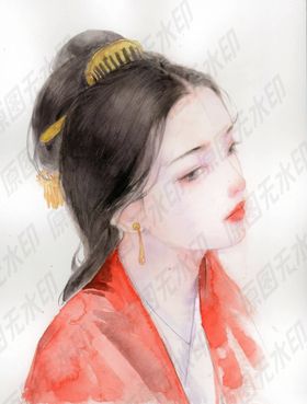 古风粉色美女