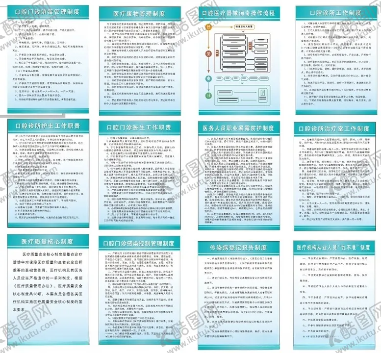 编号：32734712060301286268【酷图网】源文件下载-牙科口腔诊所制度牌
