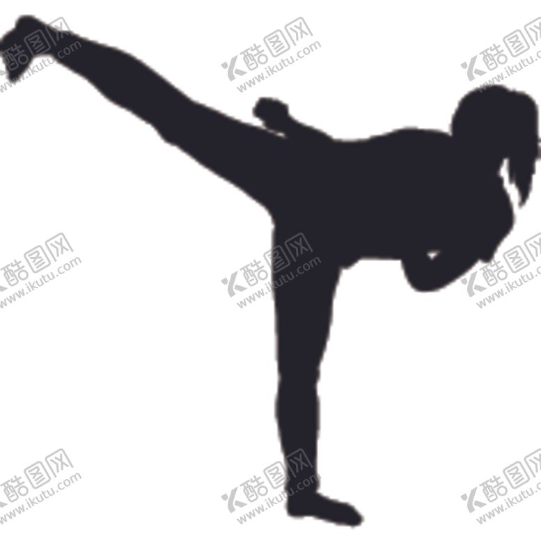 编号：44489004190641004881【酷图网】源文件下载-武术格斗剪影