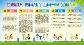 五育并举展板