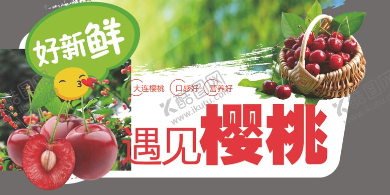 编号：10255606270319237203【酷图网】源文件下载-樱桃海报造型