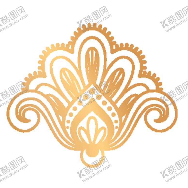 编号：53429009181638218654【酷图网】源文件下载-创意金色花纹图案设计