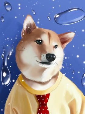 梦觉插画小狗