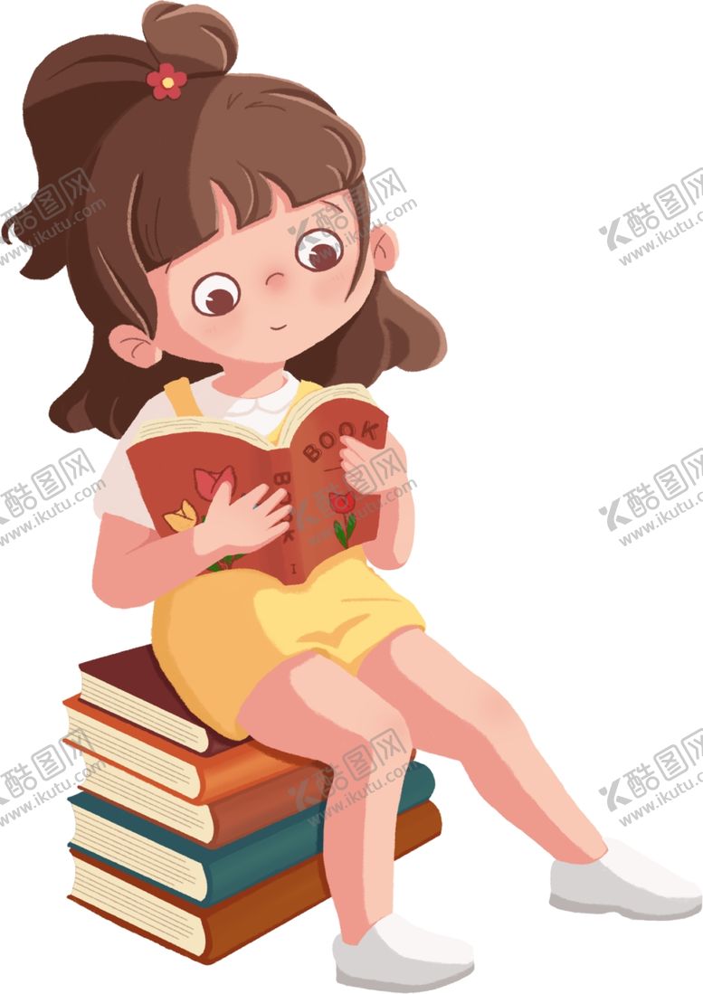 编号：26343602201309369577【酷图网】源文件下载-看书的女孩一起看书吧