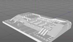 C4D模型石油开采设备