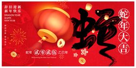 蛇年展板背景kv