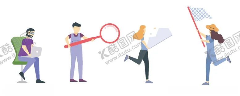 编号：34126806242347339452【酷图网】源文件下载-手绘职业人物