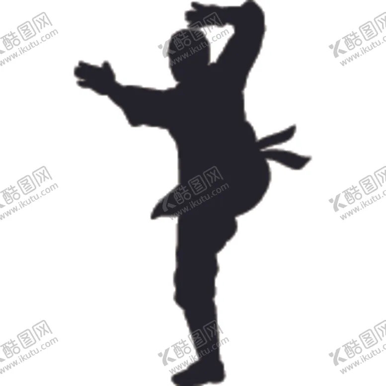 编号：56813404170331424264【酷图网】源文件下载-武术格斗剪影