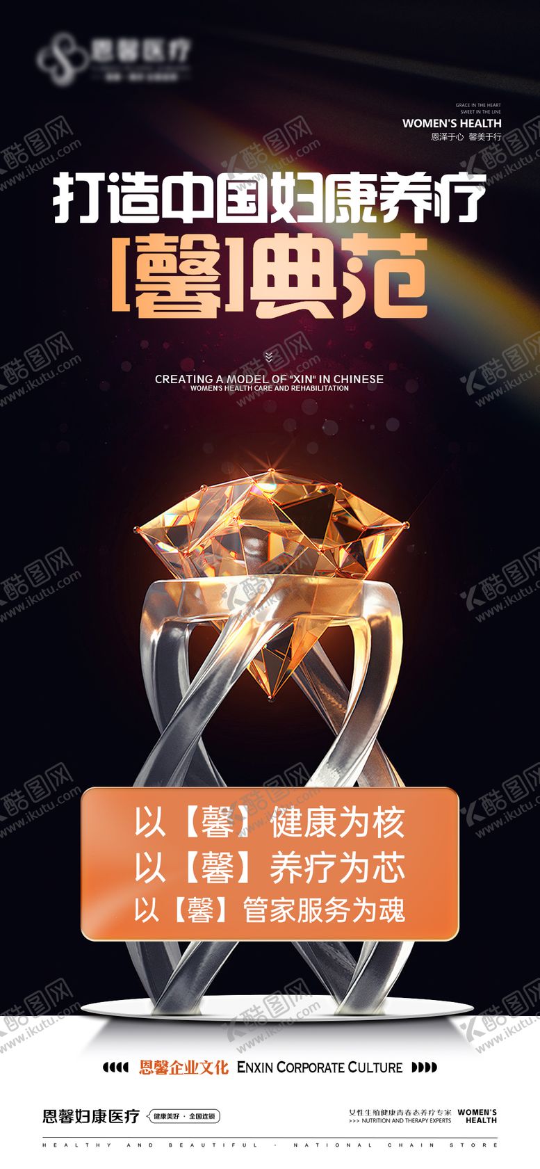 编号：60565201231950565370【酷图网】源文件下载-妇科养疗典范宣传海报
