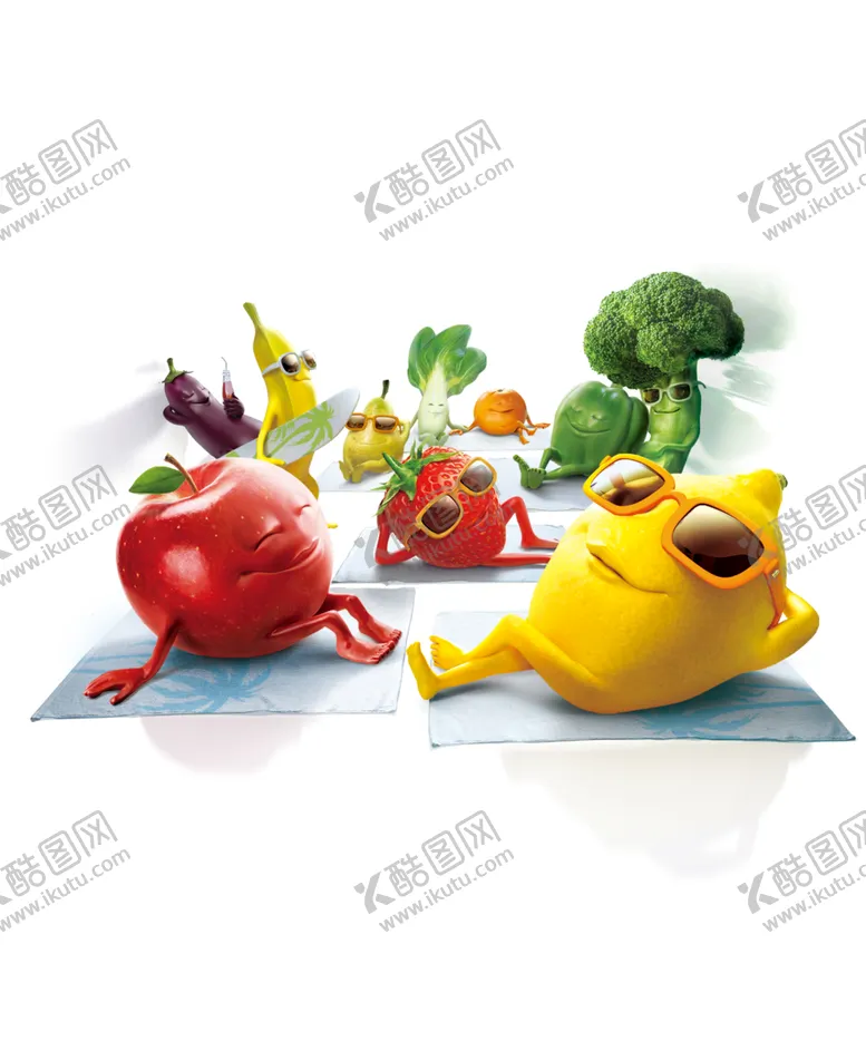 编号：58168804171122543648【酷图网】源文件下载-水果蔬菜组合
