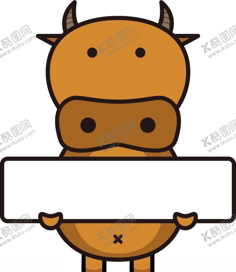 编号：12158710032345423041【酷图网】源文件下载-牛手举牌