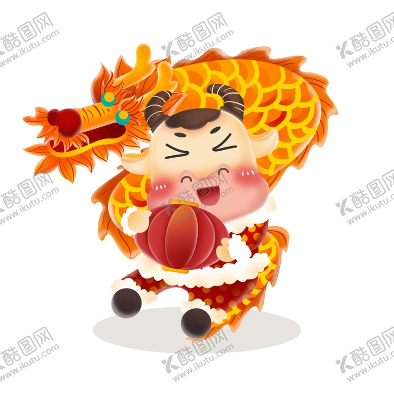 编号：58210810070140441752【酷图网】源文件下载-牛年形象