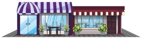 卡通矢量商店