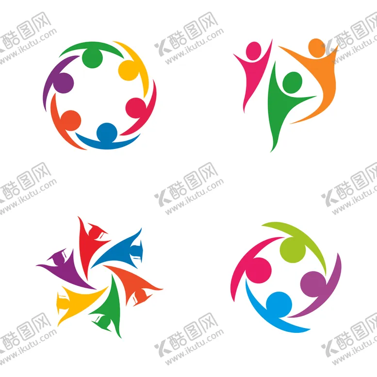 编号：18146103120854343214【酷图网】源文件下载-抽象人物图标